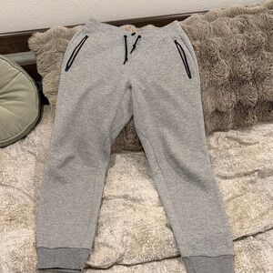 Uniqlo Gray Sweatpants with Black Accents